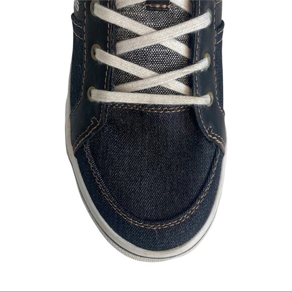 Levis Kids Sneakers Denim Chambray Multi Tonal  Lace Up Low Top Size US 6 - Picture 6 of 15